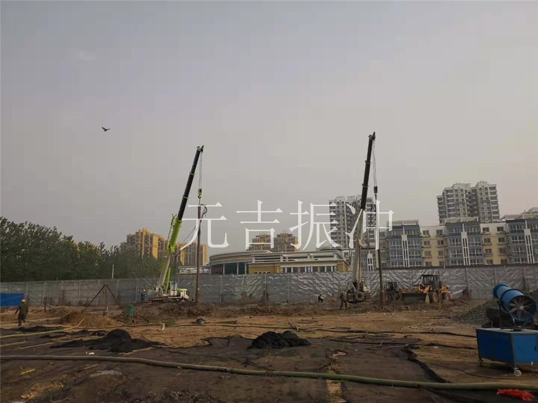 廊坊銀河學(xué)校振沖碎石樁施工